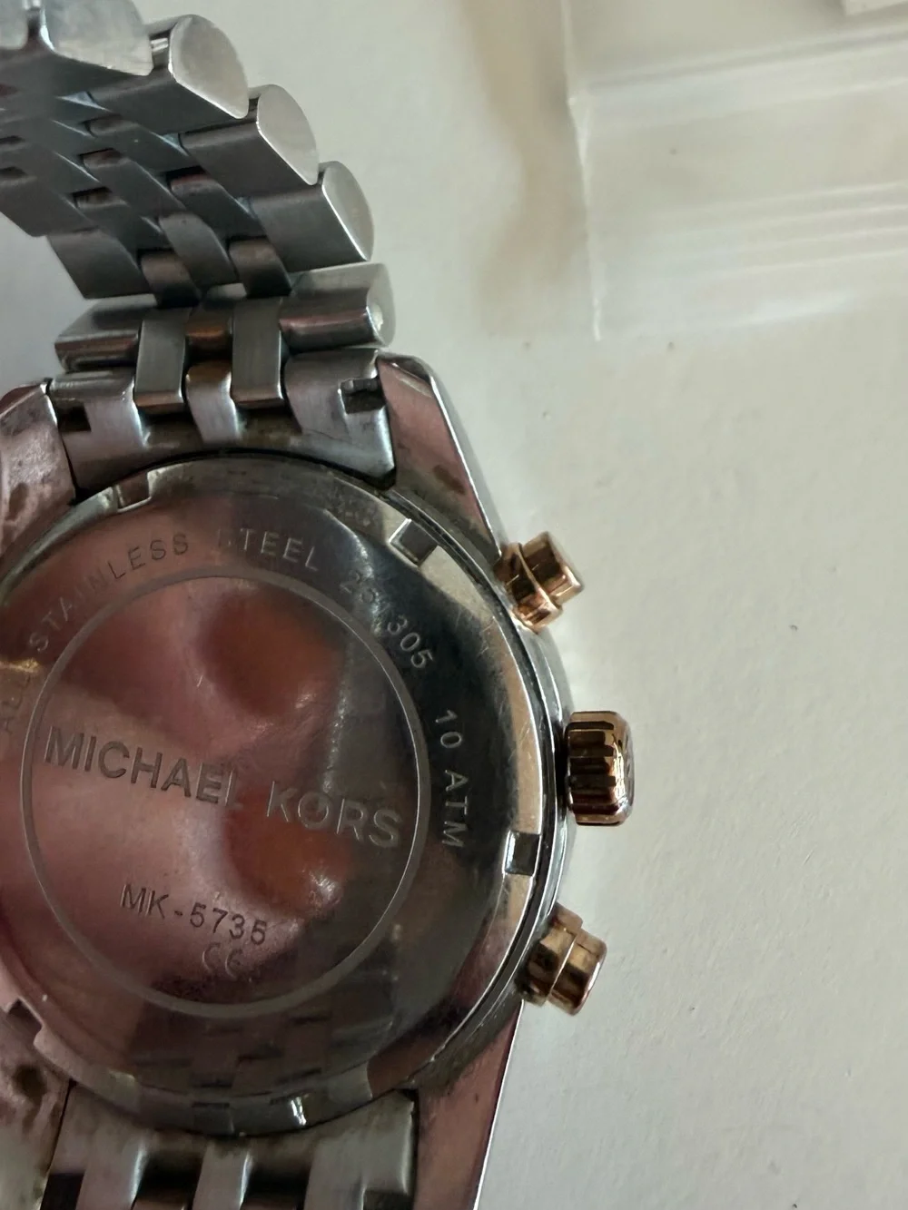Michael Kors Lexington chronograph tri-tone 38mm watch